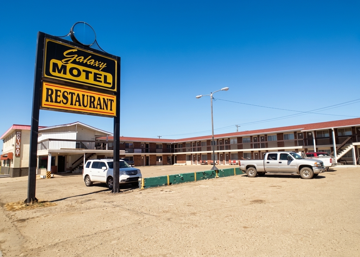 Galaxy Motel exterior in St. Paul, Alberta